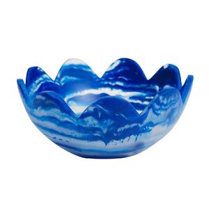 <b>Resin</b> serving bowl handmade with glossy <b>clear</b> shine elegant polished finish suitable for modern table or home decoration - Product Image 1