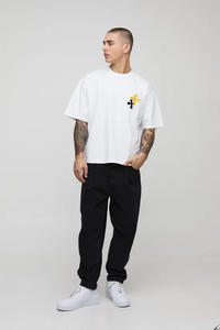 T-shirt Homme Oversize en Maille Teinte en Fil 100% Coton, Qualité Premium, Écologique, Logo Spécial, Collection Broderie 2026 - Product Image 3