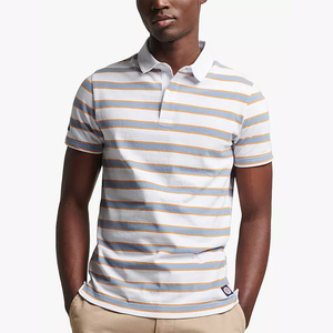 T-shirts polo à manches courtes en polyester respirant confortable pour été Nouveau design personnalisé pour hommes - Product Image 1