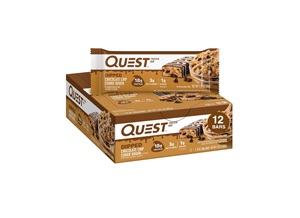 Barras de proteína Quest Nutrition con sabor a masa de galleta con chispas de chocolate (paquete de 12) - Product Image 1