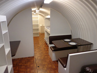 Búnker nuclear subterráneo personalizado de 20 pies, habitación segura, procesamiento de casa segura, búnker de estructura de acero metálico