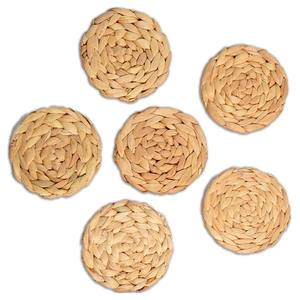 Water hyacinth cup saucer set table accessory for decorations cheapest price <b>drink</b> <b>coaster</b> saucers - Product Image 2