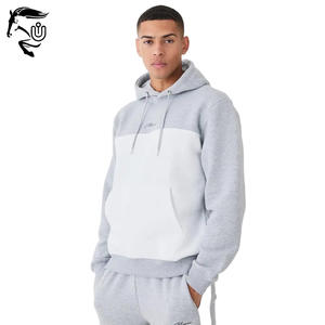 Chándal con capucha para hombre, jersey de trabajo de panel de gran tamaño con bordado, forro polar de algodón GSM de peso pesado, alta calidad con logotipo - Product Image 3