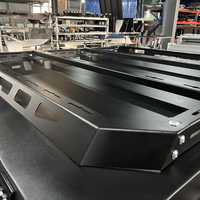 Bâche rigide étanche en alliage d'aluminium pour pick-up 4x4, avec système de levage et verrouillage de la hayonnette pour le plateau de chargement