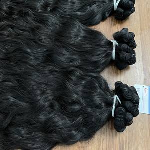 Súper producto Cabello ondulado natural Doble cutícula dibujada Paquetes alineados Vrigin Cabello camboyano Extensión de cabello humano Vietnamita Crudo - Product Image 5