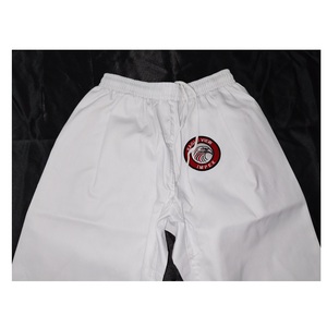 Pantalon de karaté en poly coton blanc léger Vêtements de sport unisexes pour les arts martiaux Vente directe en usine Service OEM disponible - Product Image 3