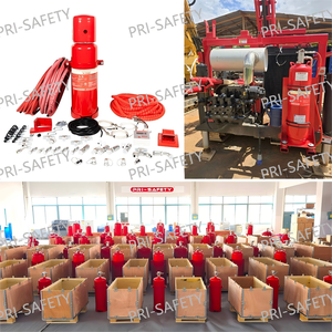 Système d'extinction d'incendie pour véhicules 24V PRI-SAFETY VFS-09 en acier inoxydable pour chariots élévateurs et camions, système de détection automatique par tubes - Product Image 4