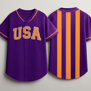 Camisetas de béisbol de softbol ligeras y transpirables para adultos de talla grande logotipo personalizado camiseta de béisbol Retro - Product Image 3