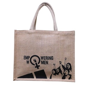 Sacs fourre-tout en jute biodégradables écologiques de haute qualité avec logo personnalisé Sacs à provisions en toile de l'usine de jute supérieure - Product Image 5