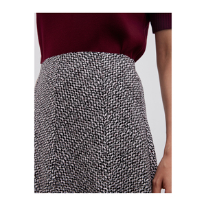 Falda Midi Estampada Cómoda con Cintura Natural en Mezcla de Viscosa - Product Image 2