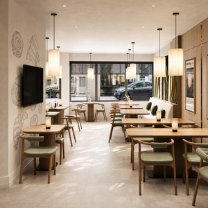 木椅 LED展示架 户外家具 咖啡桌 酒店家具 餐厅家具 酒吧餐车 收银台 咖啡吧 - Product Image 2