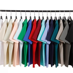 Custom Printing 240 gsm Unisex High Quality Heavy <b>Weight</b> T-shirt <b>Blank</b> Cotton Tee for Brand Design T-shirt for men - Product Image 1