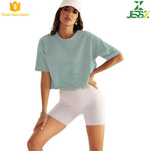 เสื้อยืดคอกลมผู้หญิงทรงโอเวอร์ไซส์ทรงโอเวอร์ไซส์สไตล์วินเทจซักได้ฤดูร้อน - Product Image 2