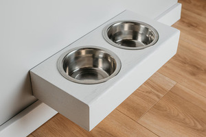 Soporte de madera elevado para perros pequeños, grandes y medianos, soporte para cuencos altos para perros, estación de alimentación montada para perros, accesorios para perros - Product Image 2