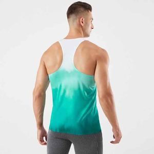 Gilet sans manches 100% coton décontracté pour hommes pour musculation Jogging Fitness exercice respirant gilet d'extérieur avec tissage tricoté - Product Image 6