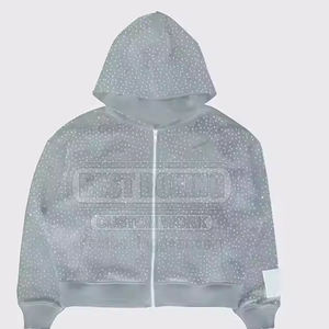 OEM Services High Quality Winter Cotton Blended Men <b>Rhinestone</b> <b>Hoodies</b> Best Sale Breathable <b>Rhinestone</b> <b>Hoodies</b> - Product Image 3