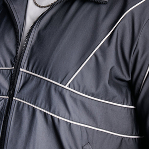Ensemble veste et pantalon coupe ample imperméable personnalisé en nylon coupe-vent, survêtement de jogging réfléchissant pour homme, style urbain léger - Product Image 5