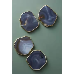 coasters Resin coasters with embedded seashells for coastal decor Custom resin coasters by crescent <b>crafts</b> - Product Image 5