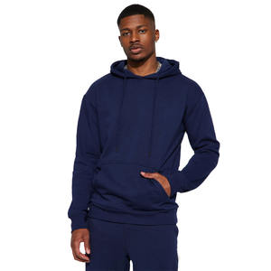 2023 dernière hiver arrivée hommes bleu marine 300 GSM polaire plaine pull à capuche à vendre hommes fabriqué en usine en vrac sweats à capuche - Product Image 1