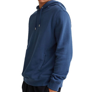 Sweat à capuche personnalisé avec logo, en polyester et coton, en molleton français, décontracté, léger, pour hommes, prix bas, sweats à capuche vierges - Product Image 1