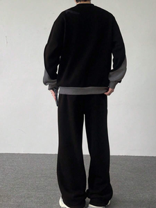 Nouveau Confortable élégant auntom casual wear Logo brodé personnalisé hommes survêtement streatwear sweat et pantalons de survêtement pour hommes - Product Image 6