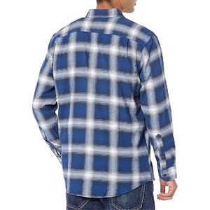 Chemise en flanelle à manches longues pour homme, en coton 100%, de qualité supérieure, personnalisée, vente en gros d'usine, confortable, respirante, à rayures - Product Image 4