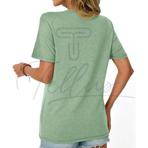 Nueva Llegada 2026 Camisetas Casuales Estampadas para Mujer, Ligeras, de Secado Rápido, Transpirables, Ecológicas, con Color y Logotipo Personalizables - Product Image 3