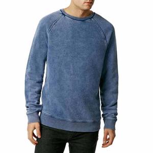 Sweat-shirt surdimensionné en tissu 100% coton délavé à l'acide personnalisé pour hommes pour l'hiver - Product Image 2