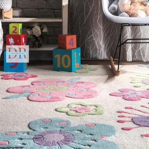 Floral Glossy Luxe Design 100% Nouvelle-Zélande Laine Tapis Tufté À La Main De Haute Qualité pour La Maison Étage Salle À Manger Salon - Product Image 4