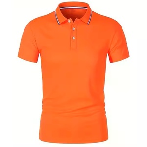 Polo d'été à manches courtes 100% coton pour hommes, confortable, couleur unie, respirant, anti-rides, Offre Spéciale uni - Product Image 3