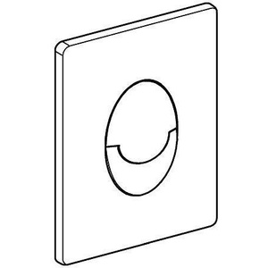 Para Alpine White SKATE AIR 156x197mm Placa de descarga de inodoro moderna de plástico para montaje en pared - Product Image 5