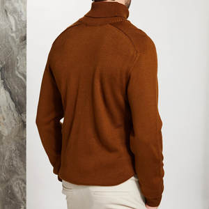 Tout nouveau pull pour hommes mode pull chaud vêtements tricotés décontractés pulls à col roulé pull d'hiver - Product Image 4