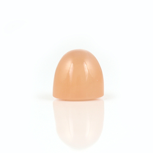 Natural <b>Peach</b> Color Moonstone Loose Gemstone Bullet Shaped Cabochon Cut Semiprecious <b>Top</b> Quality for Jewelry Making Pendent Ring - Product Image 1