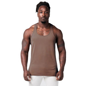 Camiseta sin mangas musculosa personalizada para hombre, venta al por mayor, chaleco deportivo con tirantes para gimnasio y Culturismo - Product Image 2