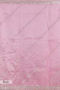 Saree de seda de organza suave pura con hermosas impresiones florales, con trabajo manual pesado, secuencia en todo el saree con borde de secuencia - Product Image 4