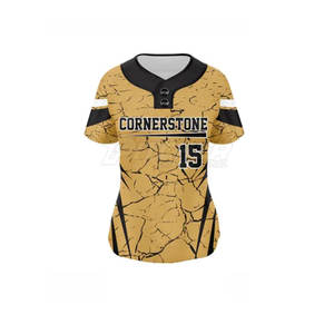 ชุดเครื่องแบบซอฟต์บอลระบายอากาศได้ดีปรับแต่งได้แห้งเร็ว - Product Image 2