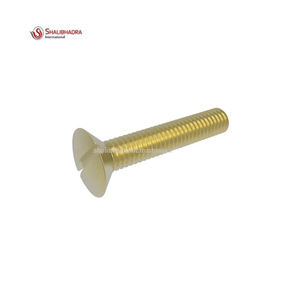 Tornillos de máquina de latón cromado, precio al por mayor, tamaños personalizados, fabricante indio, tamaño de rosca métrica M3, tornillo de acero inoxidable - Product Image 1