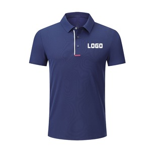 เสื้อโปโลลำลองของผู้ชายผ้าฝ้าย100% พร้อมโลโก้กำหนดเองระบายอากาศแขนสั้นสบายพิมพ์ลายออกแบบได้ - Product Image 2