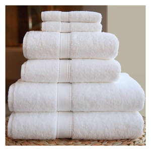 Luxury White Bath <b>Towels</b> Manufacturer 100% Soft Cotton Thick Absorbent Quick Dry Hotel Bathroom <b>Towels</b> Wholesale - Product Image 6
