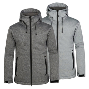 Vestes pour hommes en tissu léger et doux, confortables et durables, en coton et polyester, doublure en polaire, veste en polaire pour hommes - Product Image 5