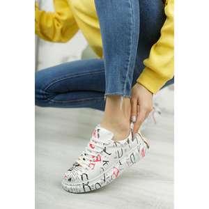 Ramer Ch255 Cbt Zapatos para caminar para mujer Diseño de impresión de revista colorida - Product Image 2