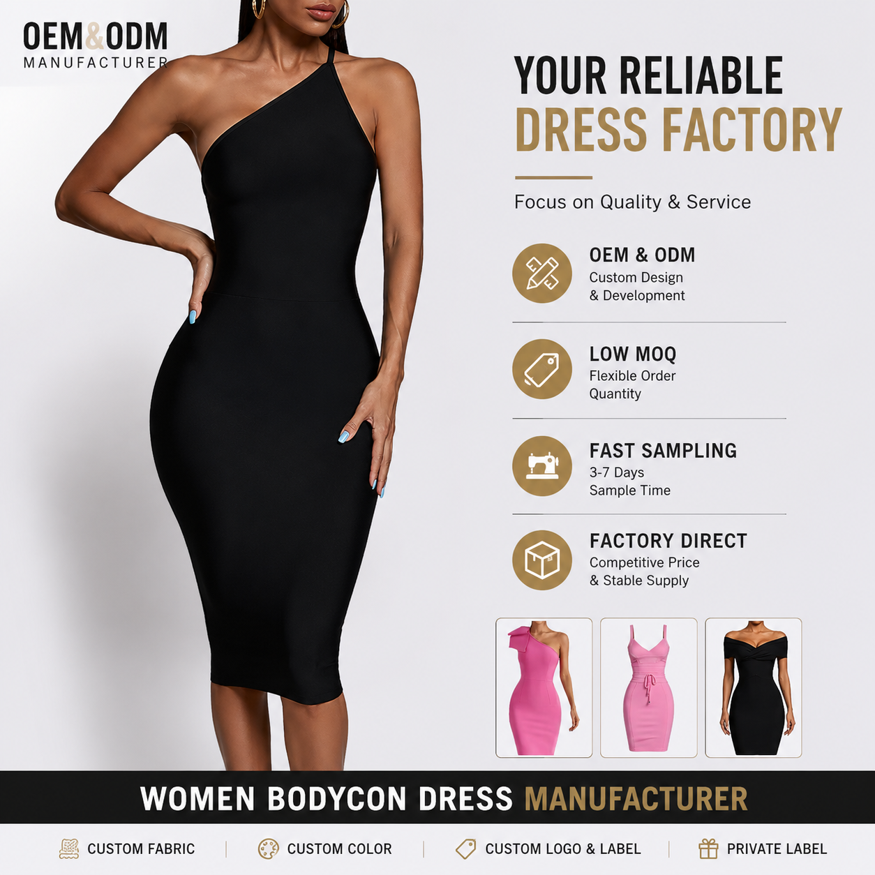 Apparel Design Services High Quality Clothing Vendors Factory Luxury Manufacturers Custom Boutiques Clothes Casual Women Dress