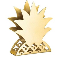 Porte-serviettes en métal design, en acier inoxydable, finition noire, style américain, multifonctionnel, marque Chaman India, pour la salle à manger à domicile