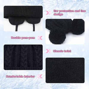 Popular Arrival Winter Warm <b>Waterproof</b> High Quality Adjustable <b>Beanie</b> Caps Custom Logo Outdoor 100% Acrylic Breathable Unisex - Product Image 3