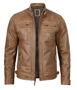 Top tendance personnalisé Slim Fit hommes vestes en cuir 100% Pure Street Casual Fashion entièrement personnalisable avec des quantité minimale de commande bas - Product Image 5