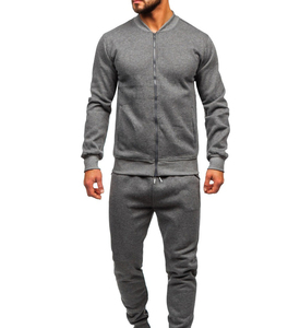 2025 Wholesale men OEM Full Zip Tracksuit Best High Quality men Tracksuit Plus Size Tracksuit custom logo and size long sleeves - Product Image 1
