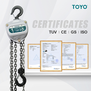 รอกโซ่แบบมือหมุน <span class=keywords><strong>1</strong></span> ตัน 2200 ปอนด์ 2 ตัน 4400 ปอนด์  ความจุ 8 ฟุต 10 ฟุต ความสูงในการยกสำหรับคลังสินค้า สีแดง สีดำ - Product Image 3