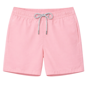 Shorts de bain pour hommes à séchage rapide, légers, vêtements de plage d'été avec taille élastique, cordon de serrage, poches, shorts décontractés - Product Image 1