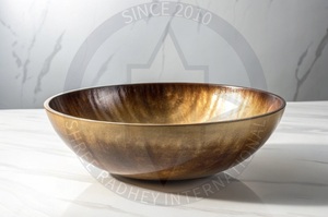 Bol en corne de luxe Artisanat unique en corne de buffle fait main - Product Image 2