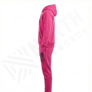 Ensemble de survêtement pour homme, couleur personnalisée, polaire chaud, automne-hiver, sweat-shirt à capuche, ensemble ample, jogging athlétique, vêtements d'entraînement - Product Image 2